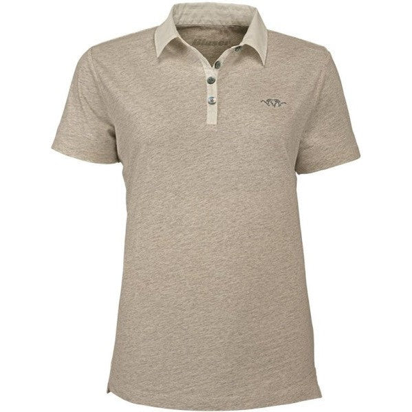 BLASER Polo Hemd Damen beige melange