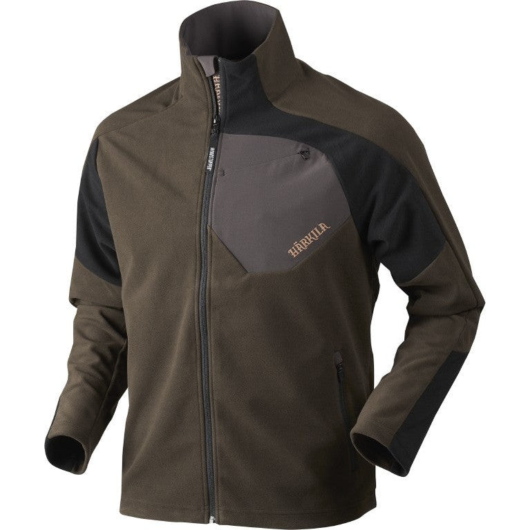 Härkila Thor Fleecejacke, Farbe Shadow Braun/Schwarz