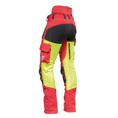 AX-MEN Schnittschutzhose Ripstop EVO, rot