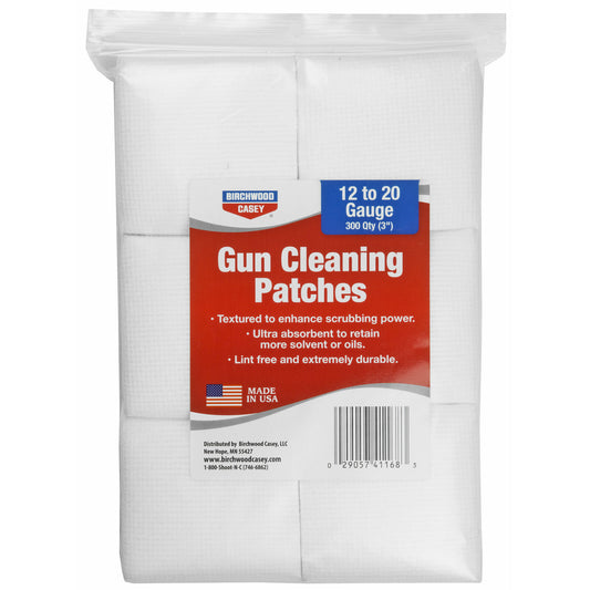 Birchwood Casey Reinigungs-Patches Kal. 12–20 / 300 Stk.
