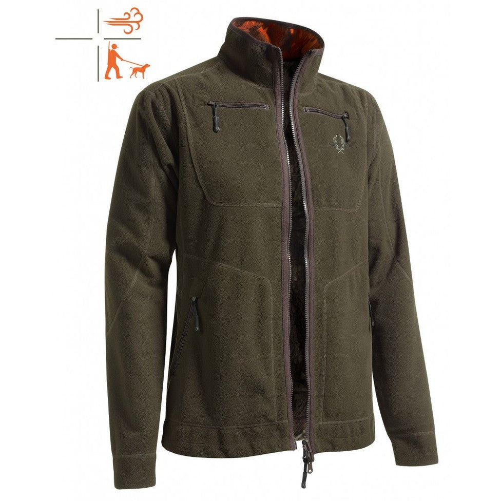 Chevalier Tornado Camo Wende-Fleecejacke Drückjagd