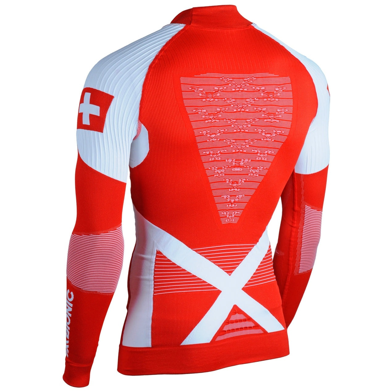 X-Bionic ENERGY ACCUMULATOR® 4.0 Unisex Unterhemd und Hose im Set SWITZERLAND, Farbe Rot/Weiss