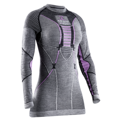 X-Bionic APANI 4.0 Merino Hose und Shirt im Set Frauen, Farbe Black/Grey/Pink