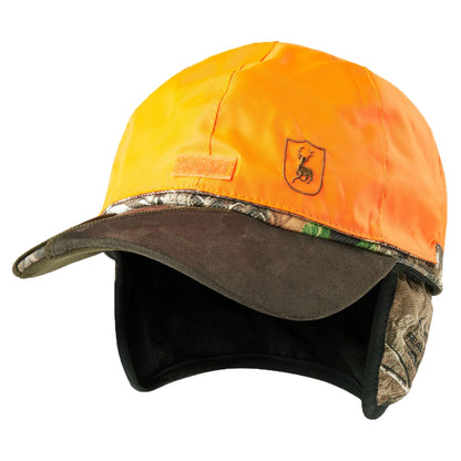 Deerhunter Muflon Kappe mit Sicherheits Orange / Realtree Edge wendbar