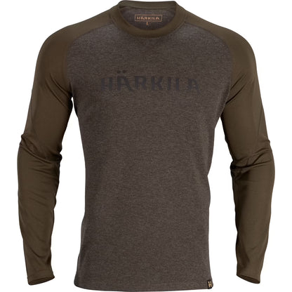Härkila Metso L/S Langarm T-Shirt Herren, Farbe Willow Green