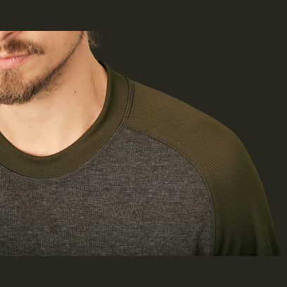 Härkila Metso L/S Langarm T-Shirt Herren, Farbe Willow Green