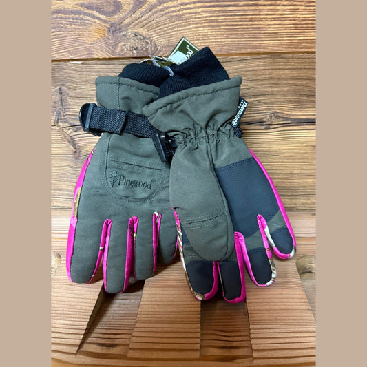 Pinewood Damen Winterhandschuh mit Membrane Grün/Pink