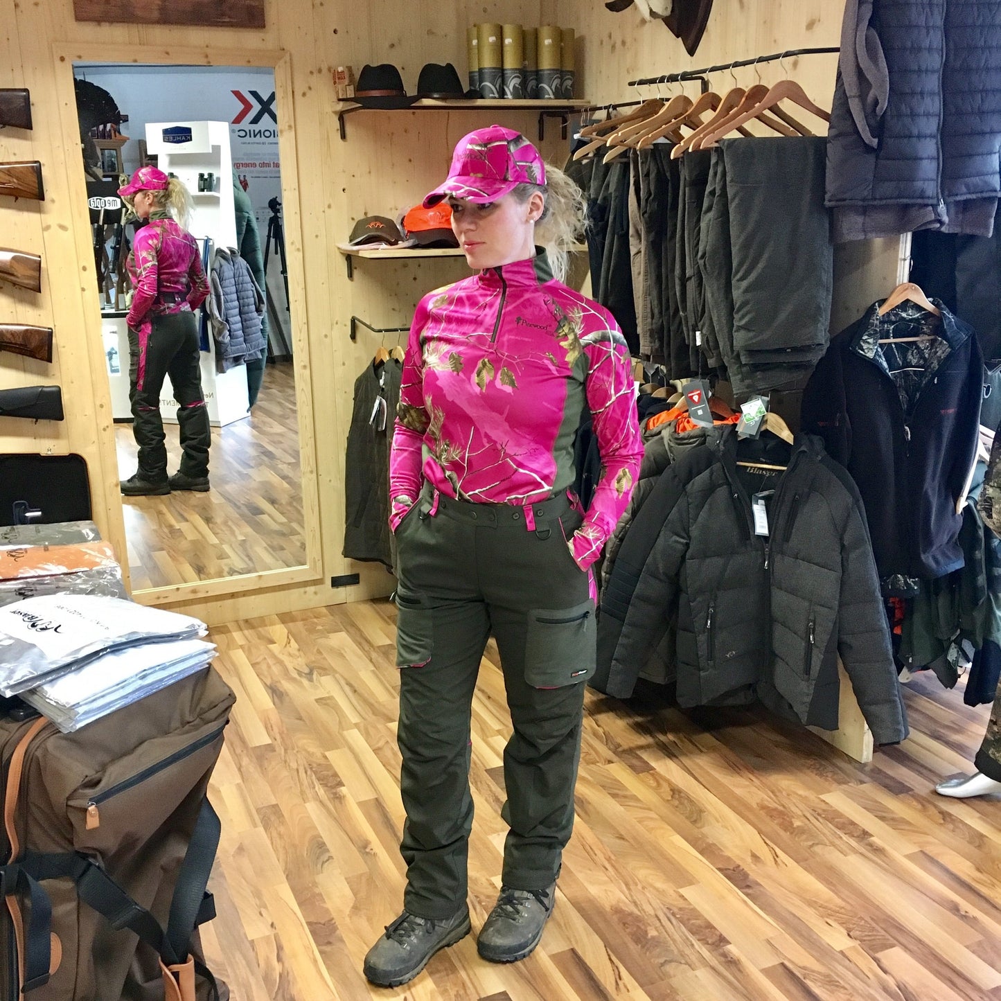 PinewoodUnterzieh-Shirt Baselayer Coolmax Hot Pink Damen