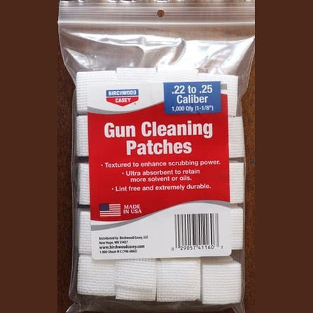 Birchwood Casey Reinigungs-Patches Kal. .22 to .25 1,000 Qty (1-1/8")