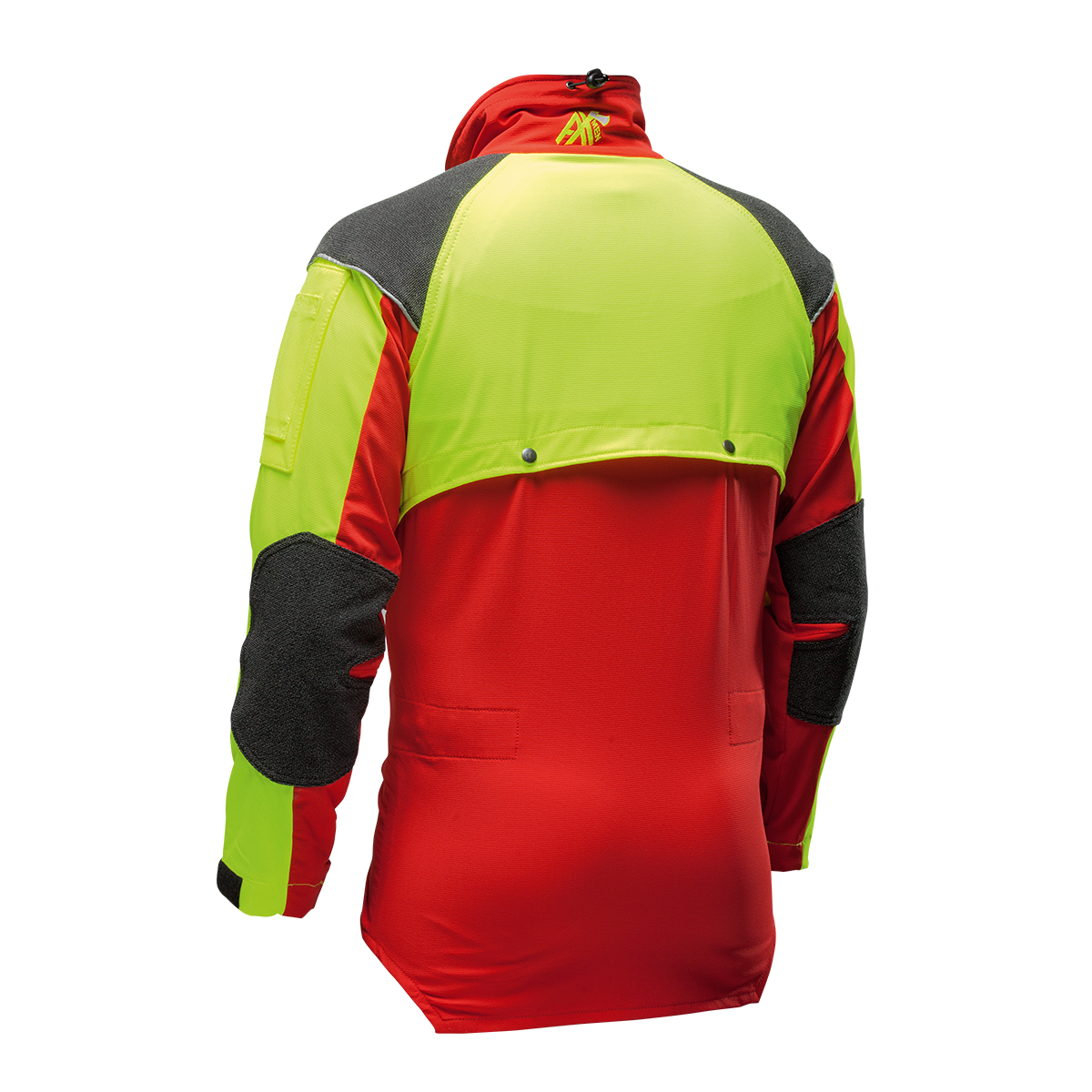 AX-MEN Forstjacke, rot/gelb