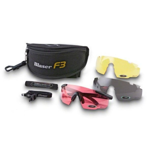 Blaser F3 Parforce Schießbrille  von Wiley X (Smoke/Pale Yellow/Vemillion)