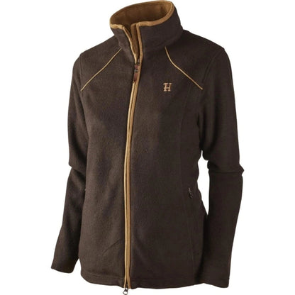 Härkila Sandhem Fleece Jacke Damen Farbe Dark Port Melange