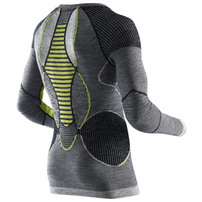 X-Bionic APANI 4.0 Merino Hose und Shirt im Set Herren, Farbe Black/Grey/Gelb