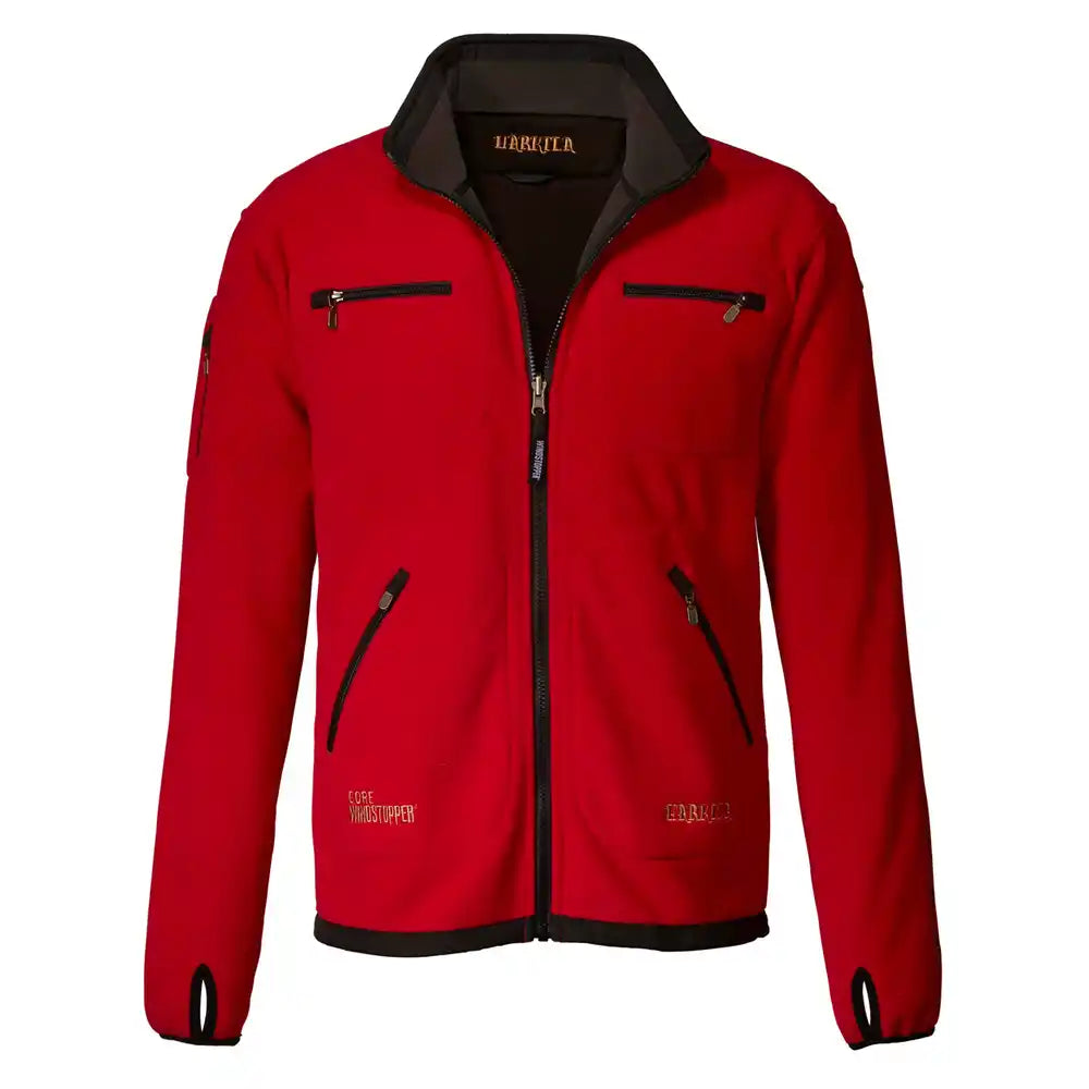 Härkila Kamko Fleecejacke wendbar - Braun / Rot