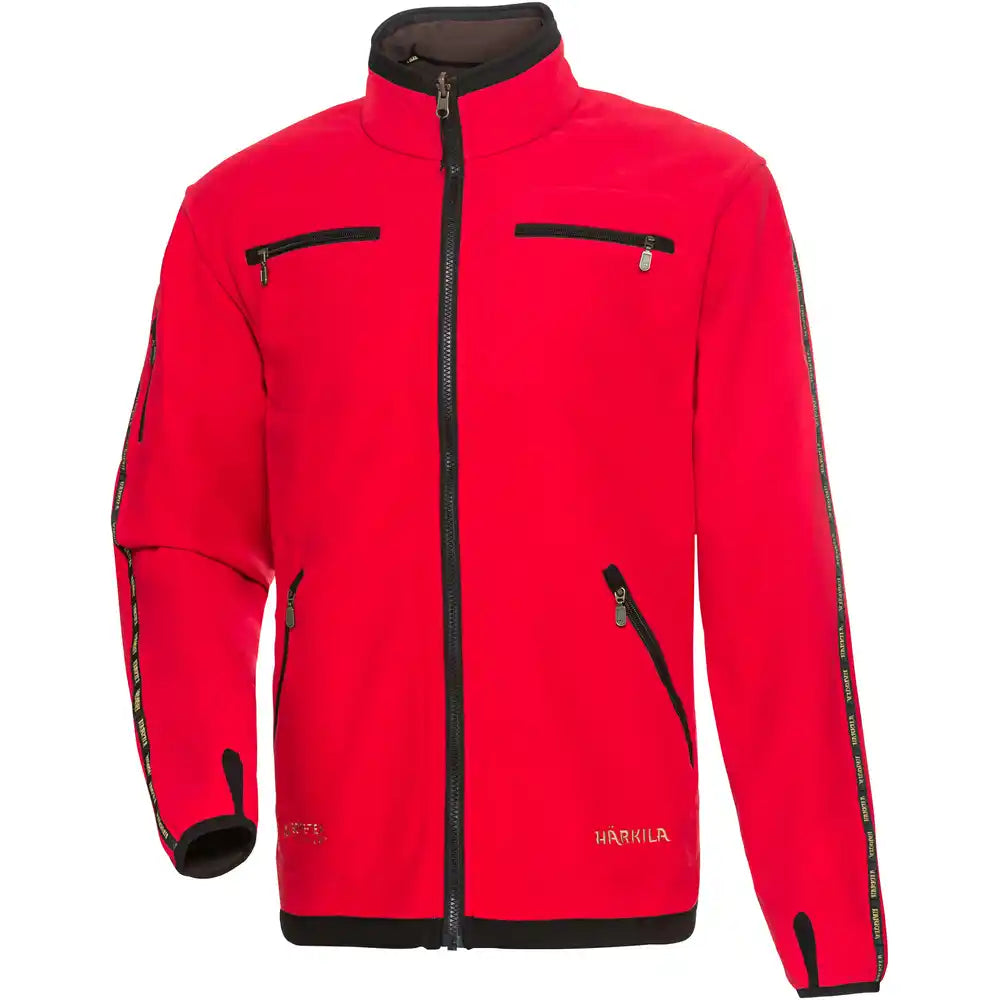 Härkila Kamko Fleecejacke wendbar - Braun / Rot
