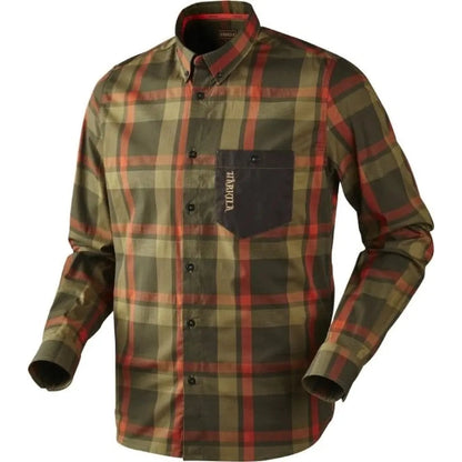 Härkila Amlet Hemd Herren Farbe Forest Green Check