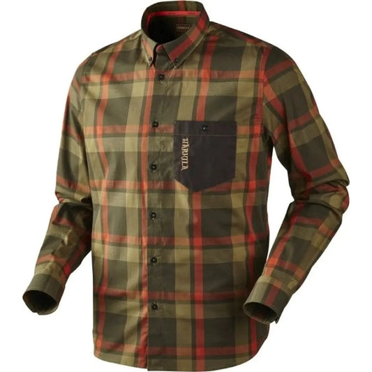 Härkila Amlet Hemd Herren Farbe Forest Green Check